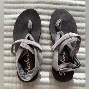 Skechers Gray Yoga Sandals
